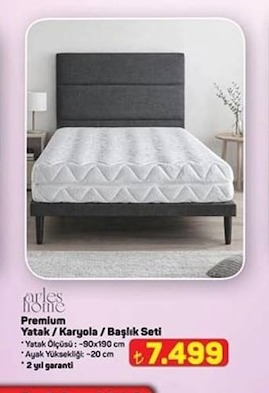 Arles Home Premium Yatak / Karyola / Başlık Seti