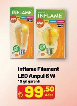 Inflame Filament Led Ampul 6 W