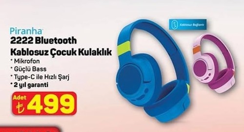 Piranha 2222 Bluetooth Kablosuz Çocuk Kulaklık