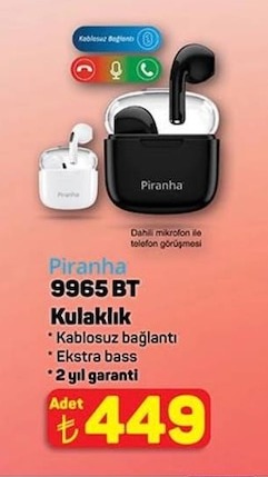 Piranha 9965 Bt Kulaklık