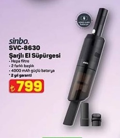 Sinbo Svc-8630 Şarjlı El Süpürgesi