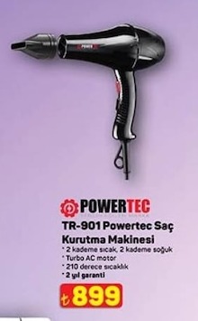 Powertec Tr-901 Powertec Saç Kurutma Makinesi