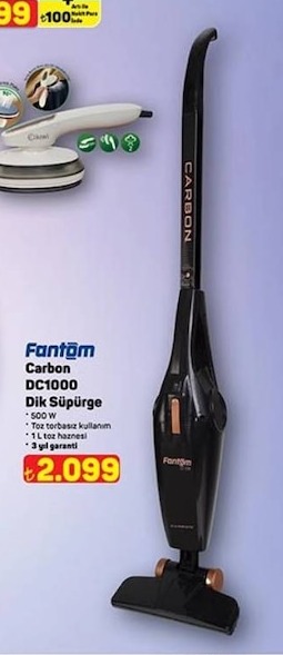 Fantöm Carbon Dc1000 Dik Süpürge