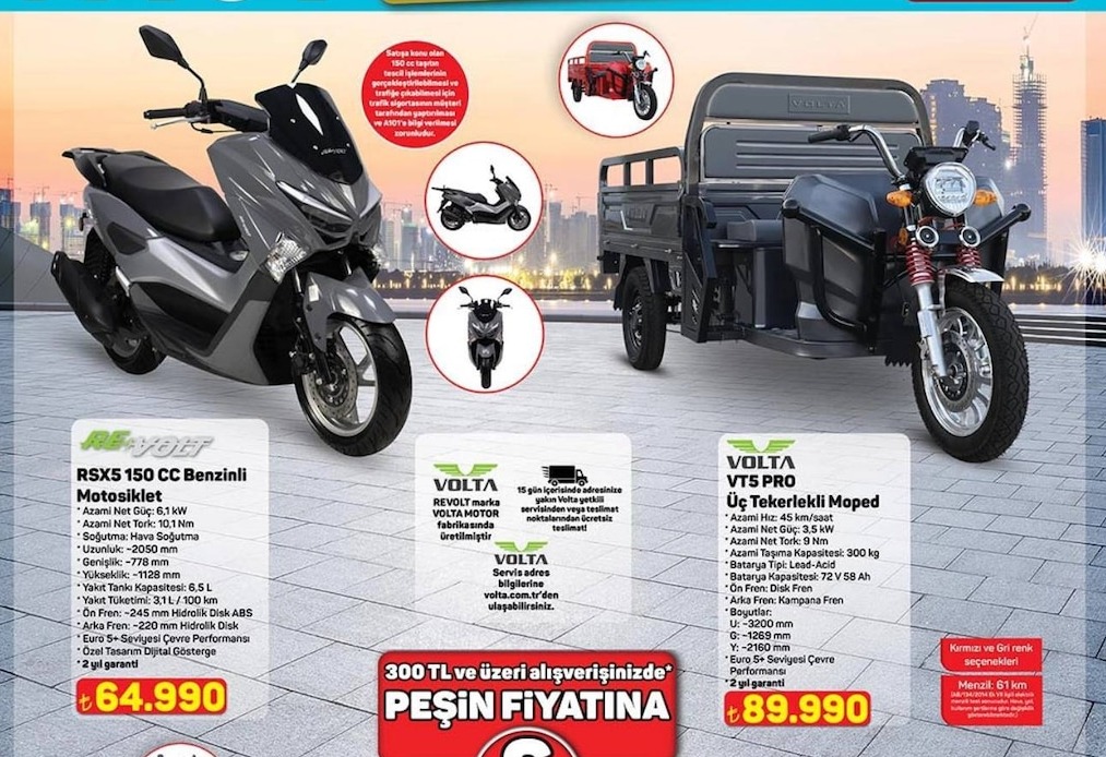 Re Volt Rsx5 150 Cc Benzinli Motosiklet