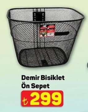 Demir Bisiklet Ön Sepet