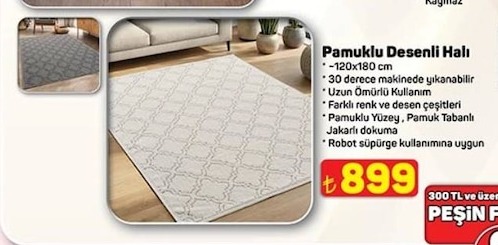 Pamuklu Desenli Halı