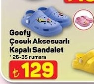 Goofy Çocuk Aksesuarlı Kapalı Sandalet