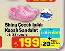 Shiny Çocuk Işıklı Kapalı Sandalet