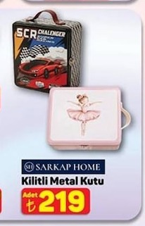 Sarkap Home Kilitli Metal Kutu Adet