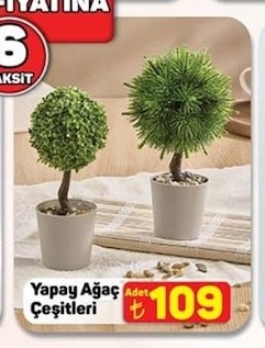 Yapay Ağaç Çeşitleri Adet