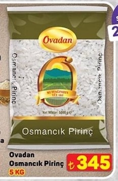 Ovadan Osmancık Pirinç 5 Kg