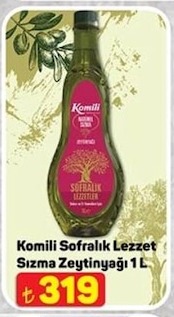 Komili Sofralık Lezzet Sızma Zeytinyağı 1 L