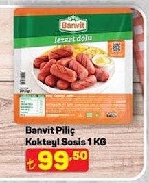 Banvit Piliç Kokteyl Sosis 1 Kg