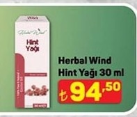 Herbal Wind Hint Yağı 30 Ml