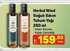 Herbal Wind Soğuk Sıkım Tohum Yağı 250 Ml
