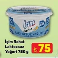 Içim Rahat Laktozsuz Yoğurt 750 G