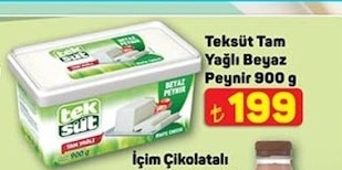Teksüt Tam Yağlı Beyaz Peynir 900 G