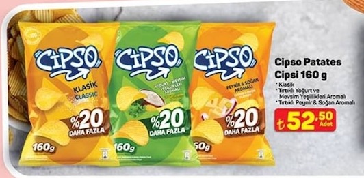 Cipso Patates Cipsi 160 G