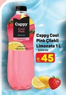 Cappy Cool Pink Çilekli Limonata 1 L