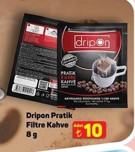 Dripon Pratik Filtre Kahve 8 G