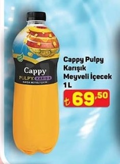 Cappy Pulpy Karışık Meyveli İçecek 1 L