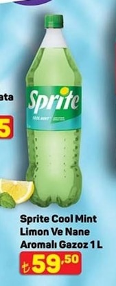 Sprite Cool Mint Limon Ve Nane Aromalı Gazoz 1 L