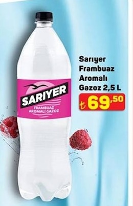 Sarıyer Frambuaz Aromalı Gazoz 2,5 L