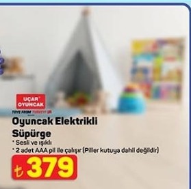 Uçar Oyuncak Elektrikli Süpürge