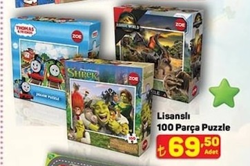Lisanslı 100 Parça Puzzle