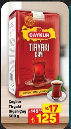 Çaykur Tiryaki Siyah Çay 500 G