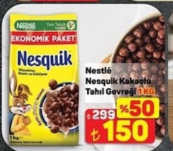 Nestlé Nesquik Kakaolu Tahıl Gevreği 1Kg