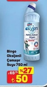 Bingo Oksijenli Çamaşır Suyu 750 Ml