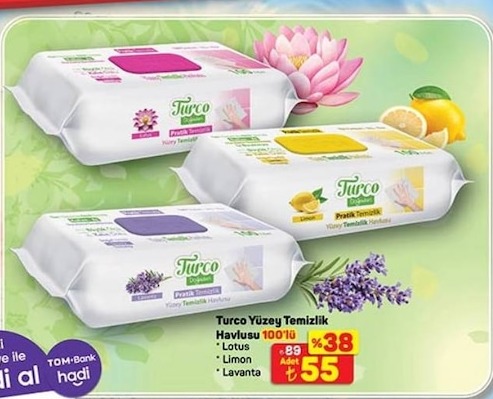Turco Yüzey Temizlik Havlusu 100'Lü