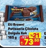 Eti Browni Patisserie Çikolata Dolgulu Kek 165G