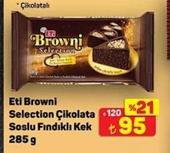 Eti Browni Selection Çikolata Soslu Fındıklı Kek 285 G