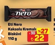 Eti Nero Kakaolu Kremalı Bisküvi 110G