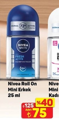Nivea Roll On Mini Erkek 25 Ml