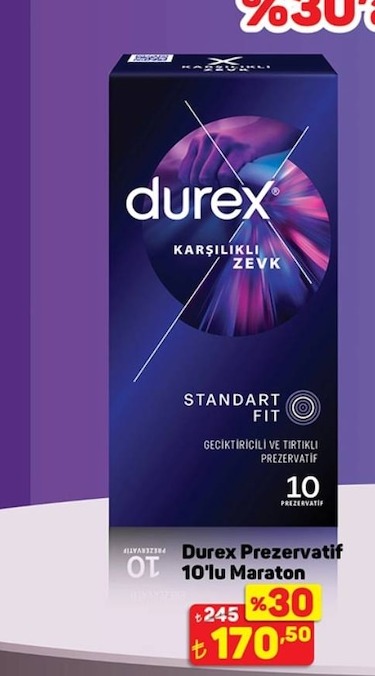Durex Maraton 10'Lu Prezervatif