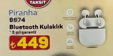 Piranha 9974 Bluetooth Kulaklık