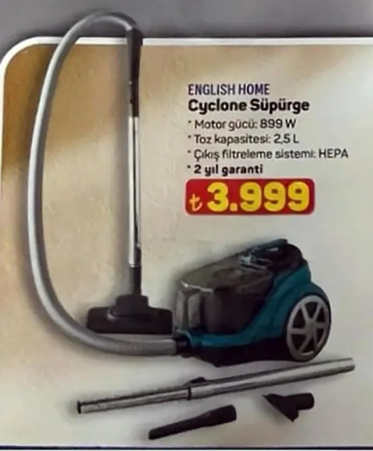 English Home Cyclone Süpürge