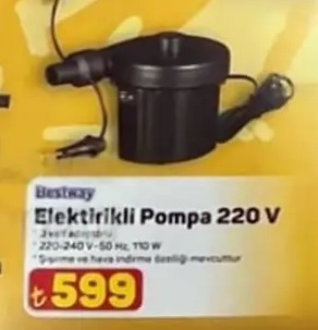 Bestway Elektrikli Pompa 220 V