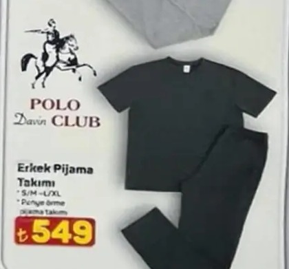Polo Davin Club Erkek Pijama Takımı