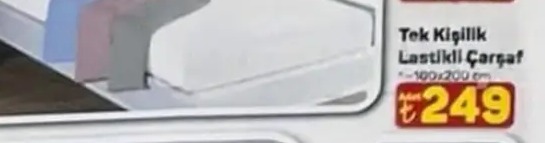 Tek Kişilik Lastikli Çarşaf 100X200 Cm