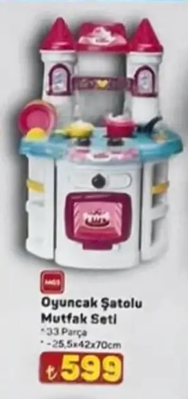 Oyuncak Şatolu Mutfak Seti 33 Parça