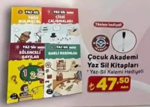 Çocuk Akademi Yaz Sil Kitapları