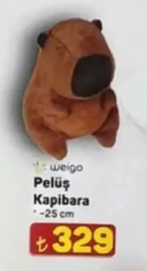 Peluş Kapibara 25Cm