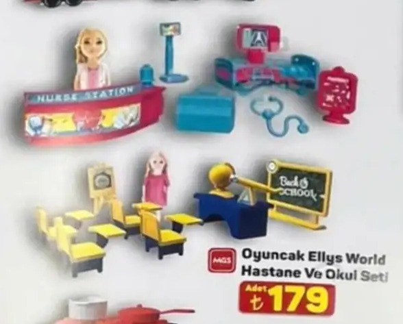 Oyuncak Ellys World Hastane Ve Okul Seti 1 Adet