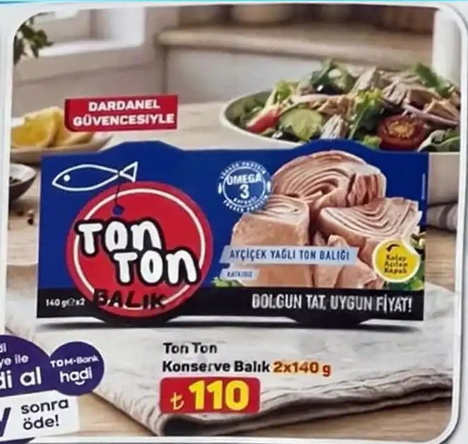 Ton Ton Konserve Balık 2X140 G