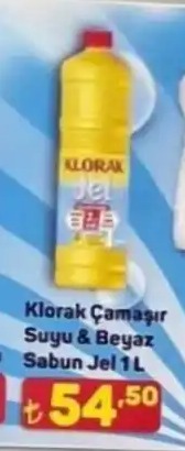 Klorak Çamaşır Suyu & Beyaz Sabun Jel 1L