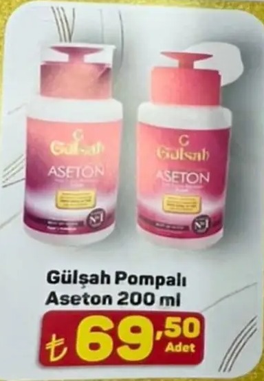 Gülsah Pompalı Aseton 200 Ml